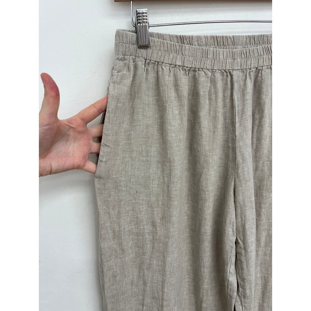 Quince 100% European Linen Long Sleeve Pajama Set Piping Flax Lightweight Small - Picture 9 of 14